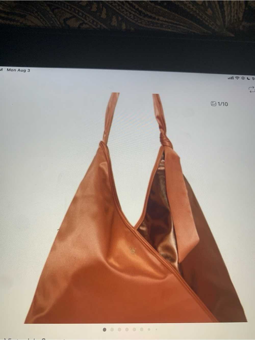 NWT Victoria's Secret Bronze and Pink Hobo Bag